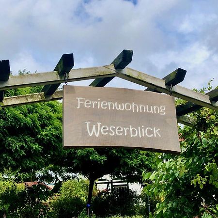 Ferienwohnung Weserblick Polle Eksteriør billede